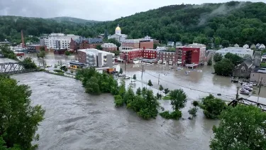 Montpelier following catastrophic flooding