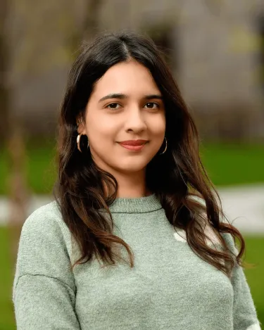 Mona in green sweater