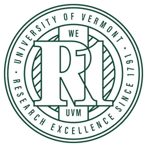 line drawn UVM R1 logo