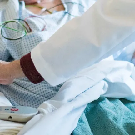 physician examining patient