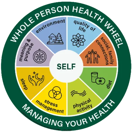 UVM Whole Person Health Wheel