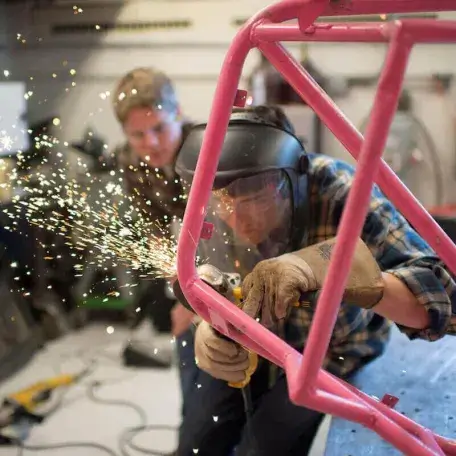 CEMS students welding