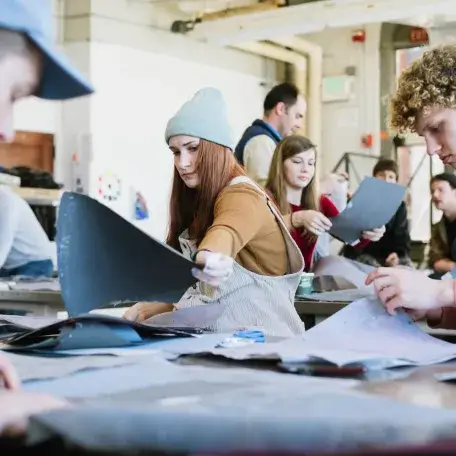 CDAE students working in classroom