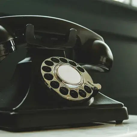an old rotary phone