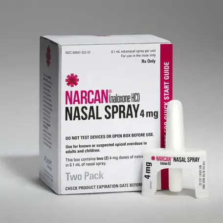 A box of Narcan nasal spray