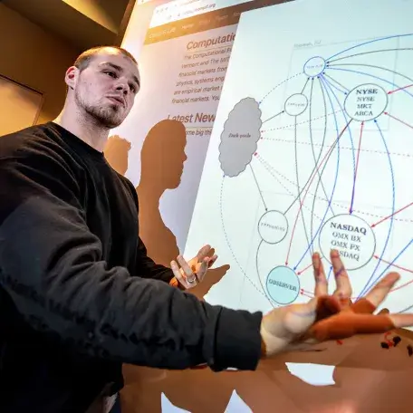 CS graduate students shares a presentation