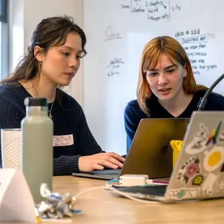 Computer science students participate in the annual hackathon