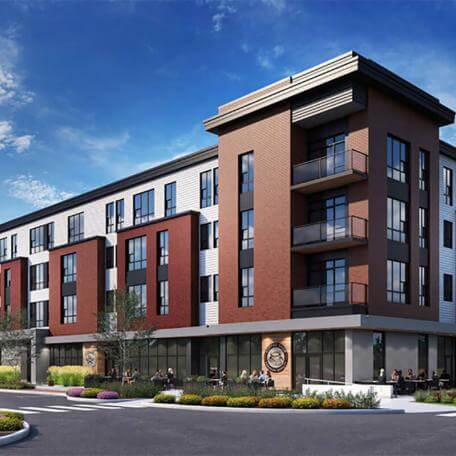 A modern residential building.