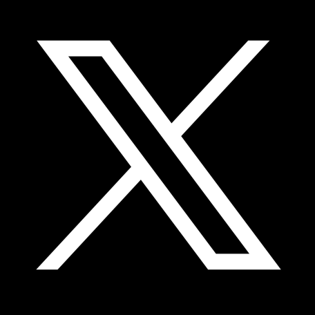 X Logo on a black background