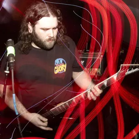 A person playing guitar