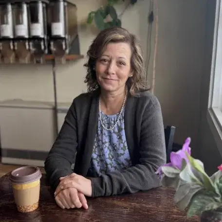 Person sitting at table