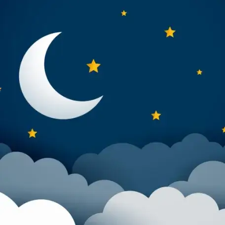 moon and stars