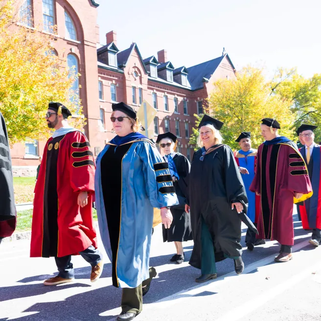 Faculty procession.