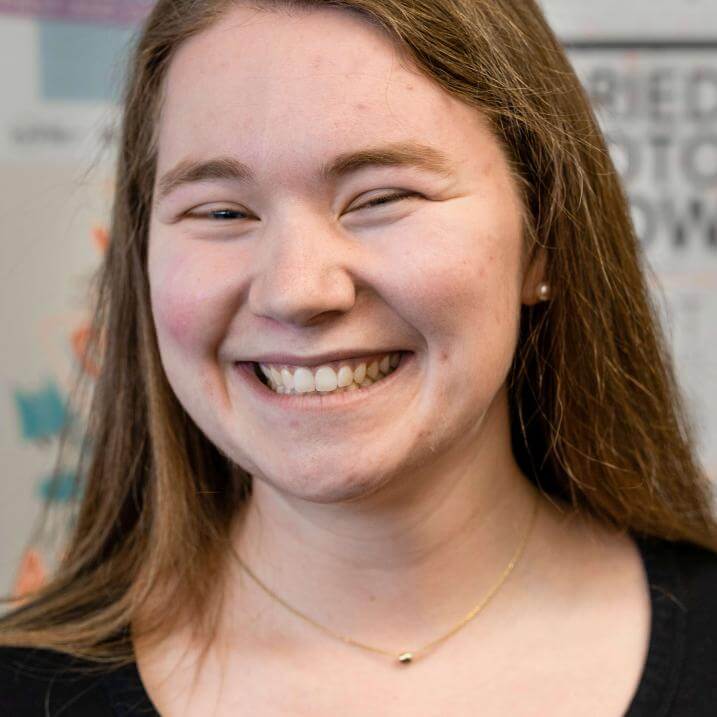 Photo of Grace smiling in Student Life