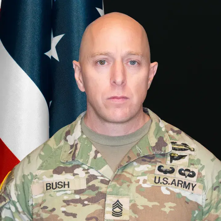 MSG Bryce Bush, 3rd year Cadet Instructor