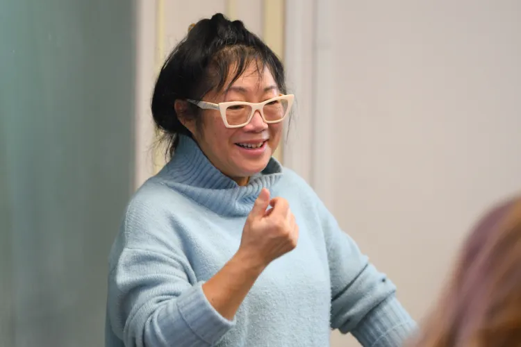 Jan Fook teaching social work students at UVM