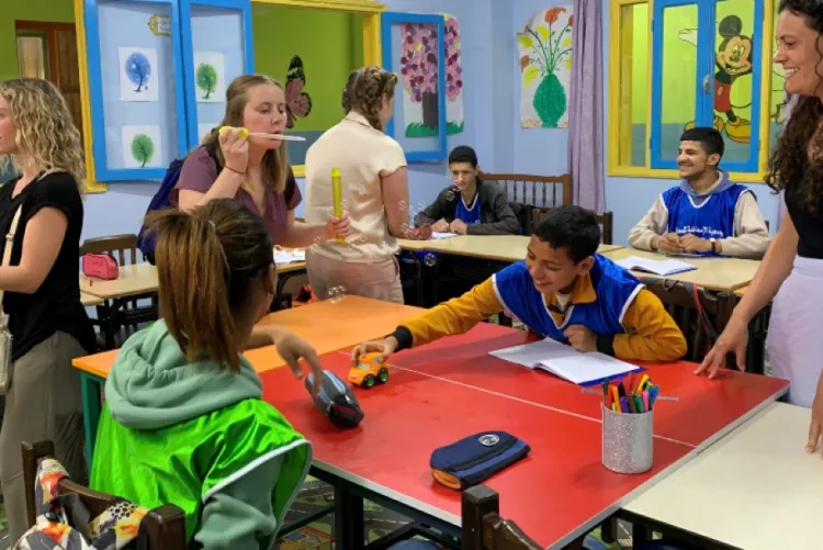 UVM OT with students in Morocco