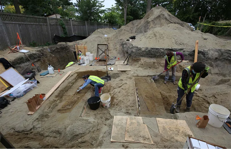 excavation site in Burlington, VT