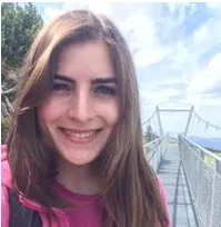 Csenge Petak in an outdoor setting