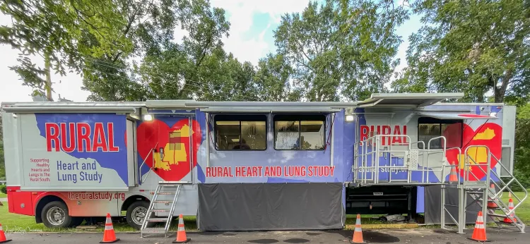 the mobile exam unit in the RURAL Study