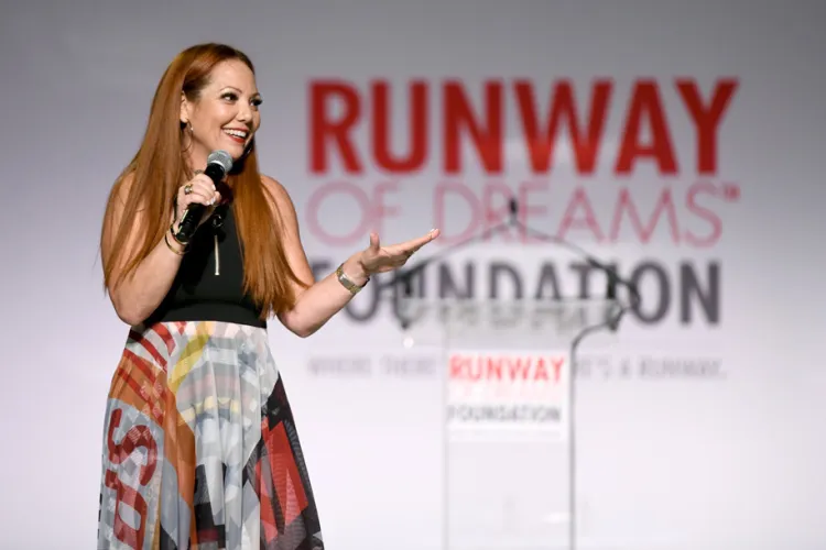 Mindy Sheier presents at the Runway of Dreams Gala