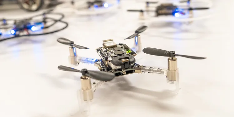 Mini drone used in autonomous engineering