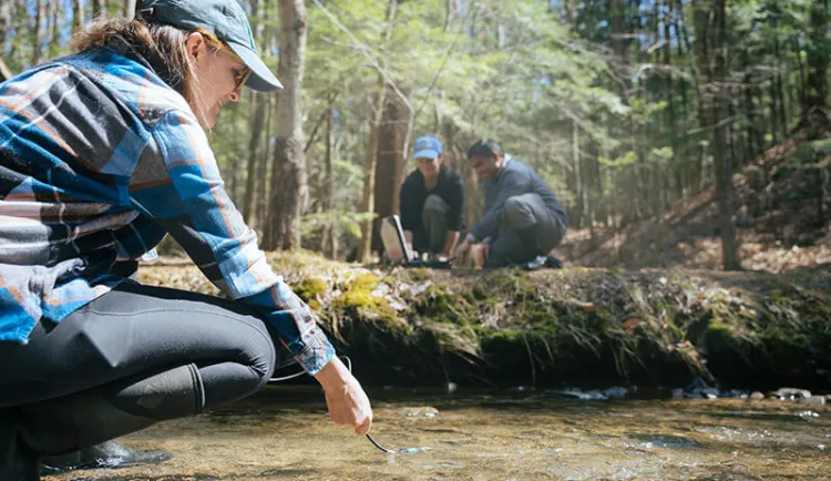 CEE researchers study water quality in the field