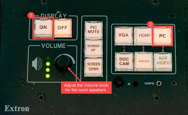 Extron panel