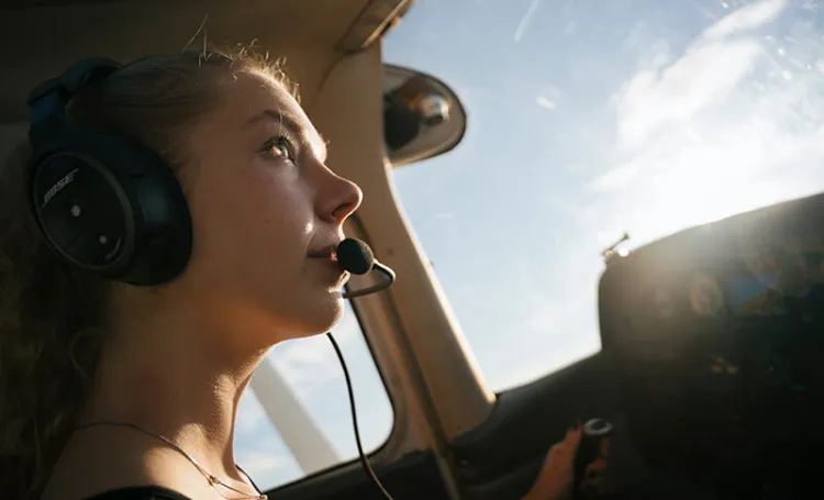 ME student and BETA Intern takes to the skies