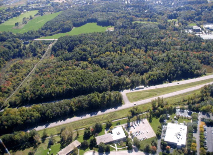 Aerial photo of East Woods
