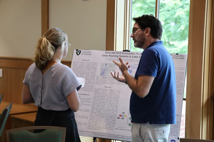Panagiotis OIkonomou presenting poster