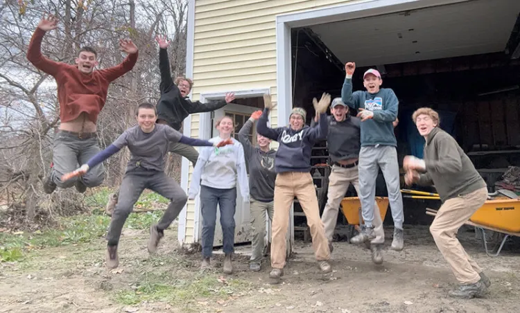 Students in the UVM Engineers Without Borders chapter help with Flood Recovery