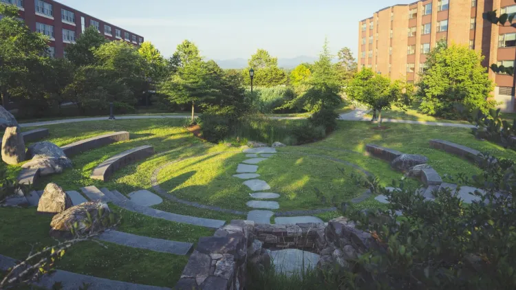 beautiful campus landscape