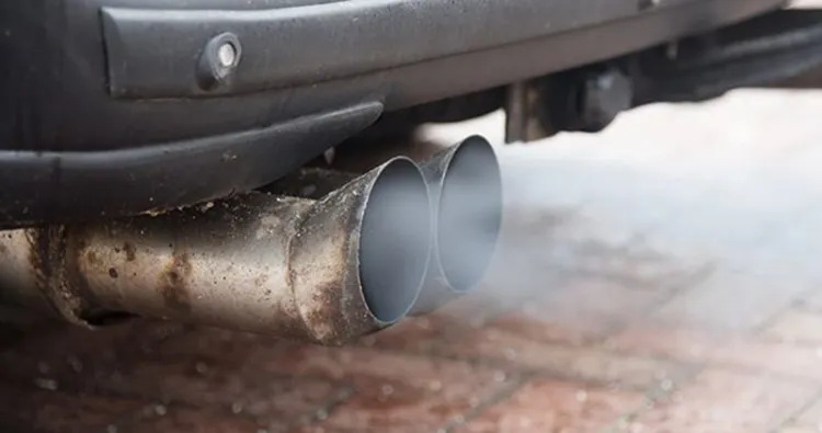 View of exhaust pipe