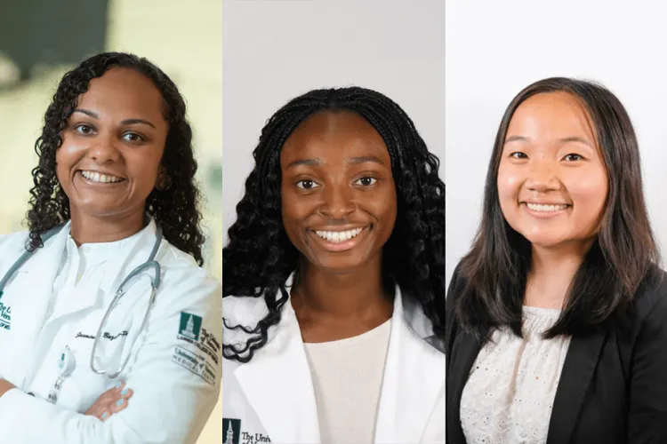 headshots of three women