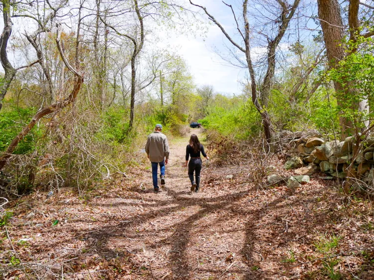 Michelle in the field