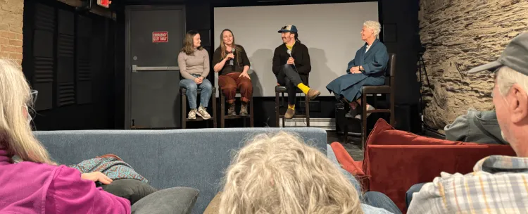4 panelists at a film festival