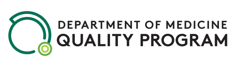 Quality Program logo with stylized stethoscope