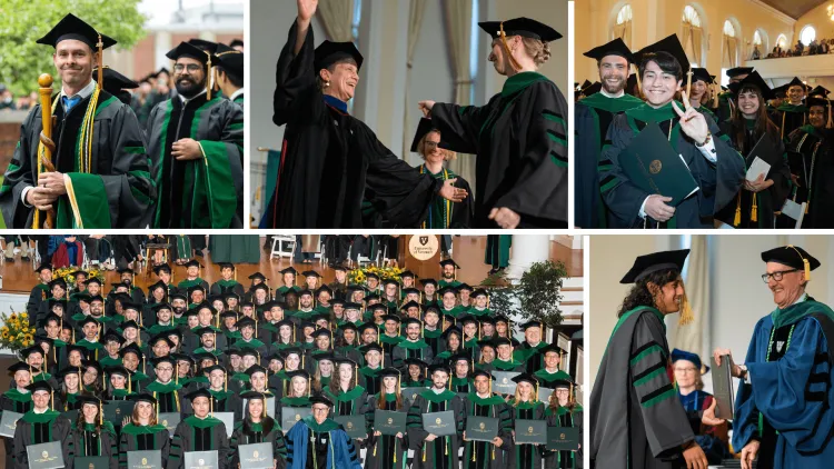 collage of graduation images of Larner College of Medicine 2025