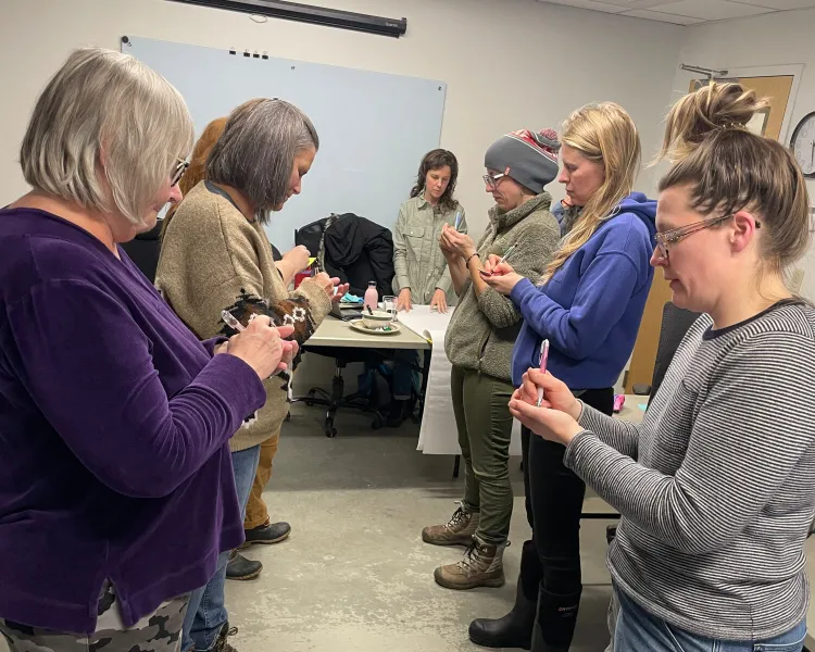 a team at work on the project