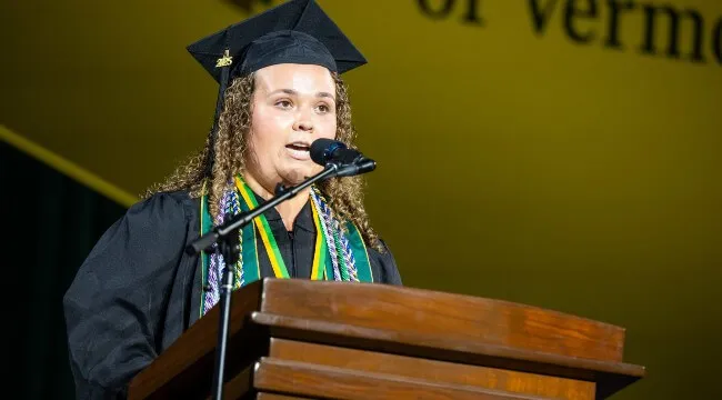 CNHS student speaker Natalie Barbour