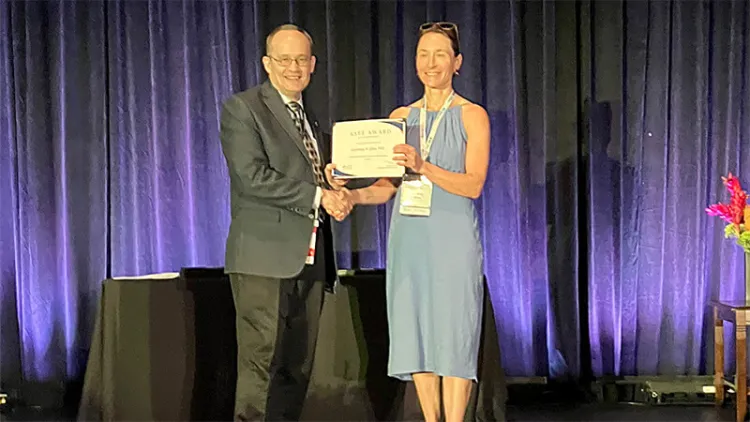 Dr. Courtney D. Giles receives the 2025 ASEE award for Outstanding Campus Representative, Zone I, New England Section