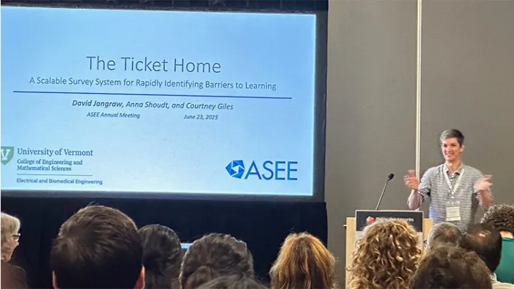 Dr. David Jangraw shares his paper at the 2025 ASEE Conference in Montreal