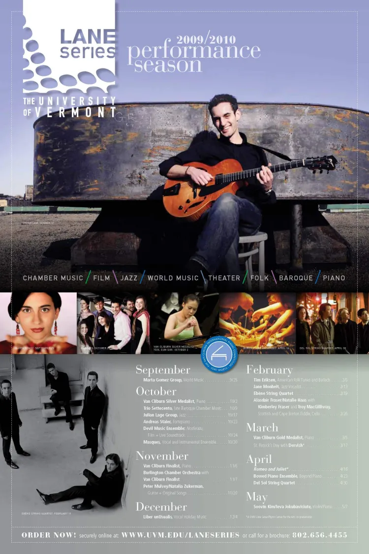 2009-2010 Lane Show Poster