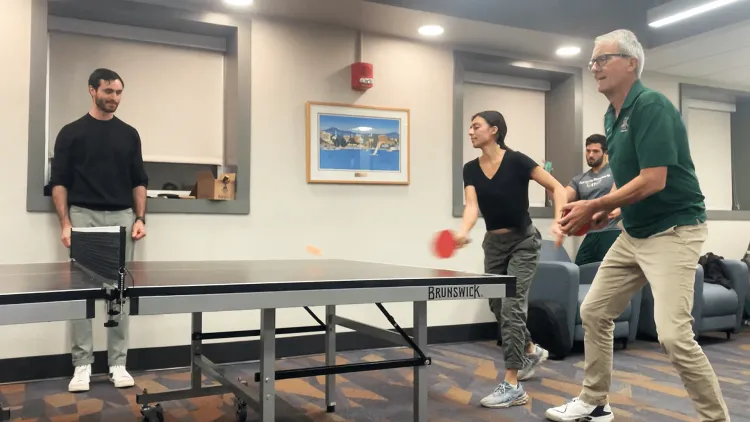 people playing ping-pong