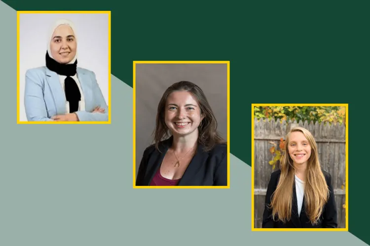 headshots of 3 people