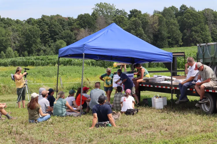Amber Machia and Kurt Cotanch hosting the Preservation Party