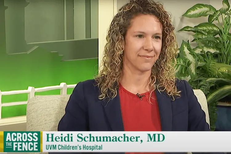 a person on a TV set