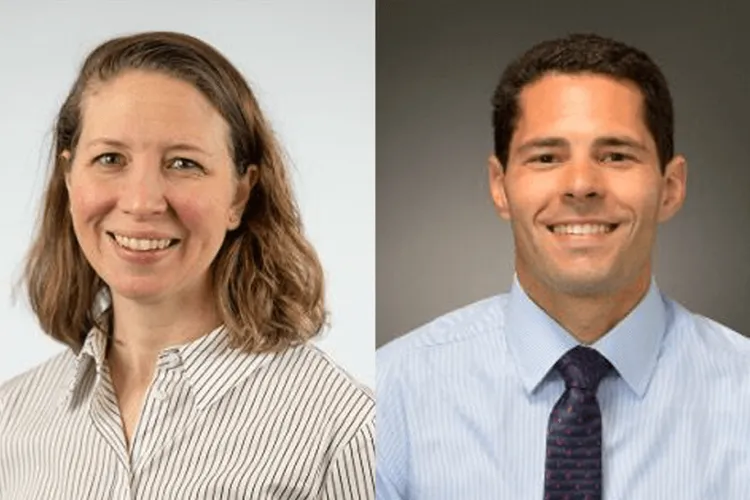 headshots of 2 people