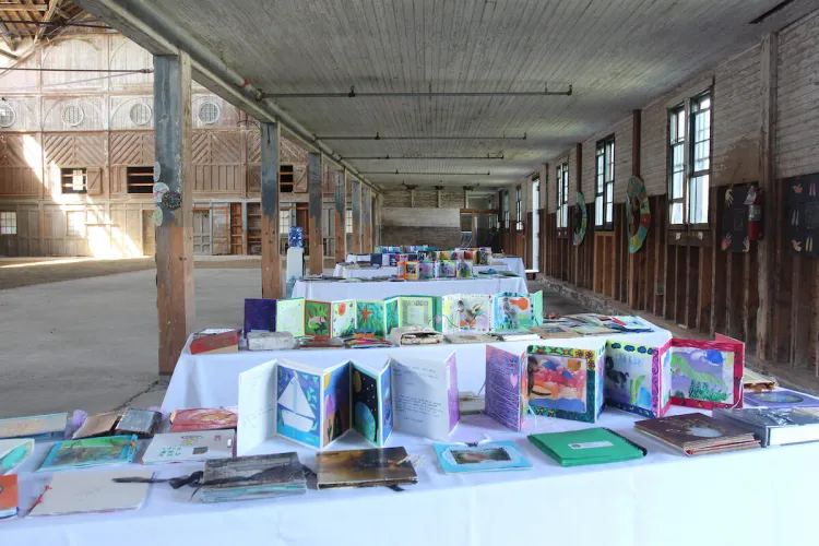 Temenos books, all handmade and colorful affirmations of love of earth